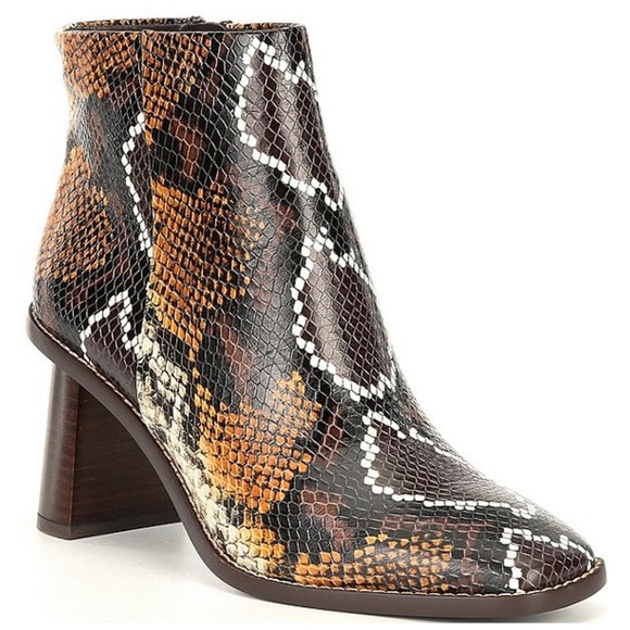 NWOB Gibson & Latimer Vina Snake Embossed Booties - Picture 1 of 12